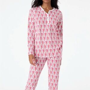 Roller Rabbit Pink Monkey Pajama Set Small